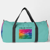 Upload uw eigen foto Voeg tekst Sjabloon Groot Bla Plunjezak (Voorkant)