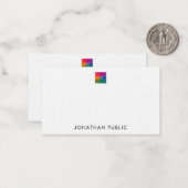 Upload uw eigen Logo hier ultradik Notitiekaartje (Voorkant / Achterkant in situ)