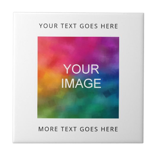 Upload uw eigen Logo of Foto Afbeelding toevoegen  Tegeltje (Voorkant)