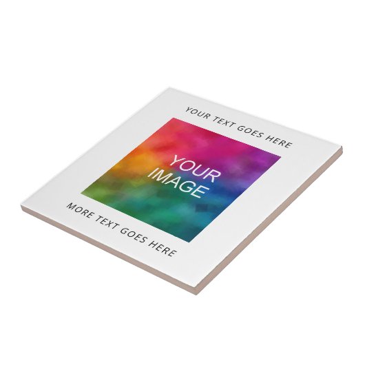 Upload uw eigen Logo of Foto Afbeelding toevoegen  Tegeltje (Zijkant)