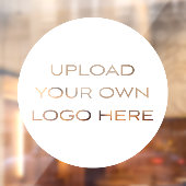 Upload uw eigen Logo Small Business Branding Raamsticker (Vel 2)