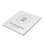 Upload uw eigen Logo voor bedrijven Tegeltje (Zijkant)