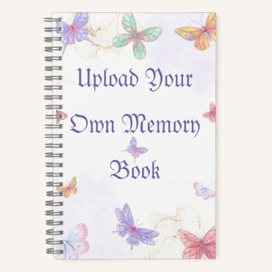 Upload uw eigen Memory Spiral 5.5" x 8.5" Notitieboek (Voorkant)