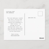 Upload uw eigen ontwerp aangepaste zakelijke ansic briefkaart (Achterkant)