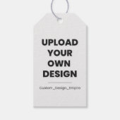 Upload Uw Eigen Ontwerp Hier | Aangepaste Sjabloon Cadeaulabel (Voorkant)