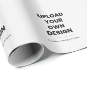 Upload Uw Eigen Ontwerp Hier | Aangepaste Sjabloon Cadeaupapier (Rol Hoek)