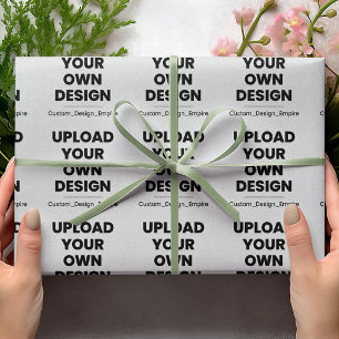 Upload Uw Eigen Ontwerp Hier Aangepaste Sjabloon Cadeaupapier