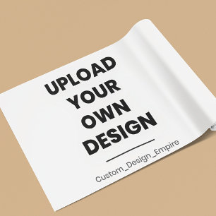 Upload Uw Eigen Ontwerp Hier Aangepaste Sjabloon Inpakpapier Vel