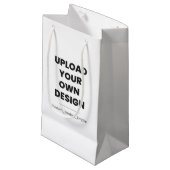 Upload Uw Eigen Ontwerp Hier | Aangepaste Sjabloon Klein Cadeauzakje (Voorkant Gekanteld)