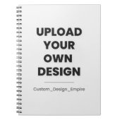 Upload Uw Eigen Ontwerp Hier | Aangepaste Sjabloon Notitieboek (Voorkant)