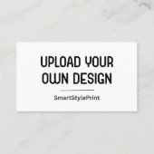 Upload uw eigen ontwerp hier | Gepersonaliseerd Visitekaartje (Voorkant)