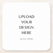 Upload uw eigen ontwerp kartonnen onderzetters (Voorkant)