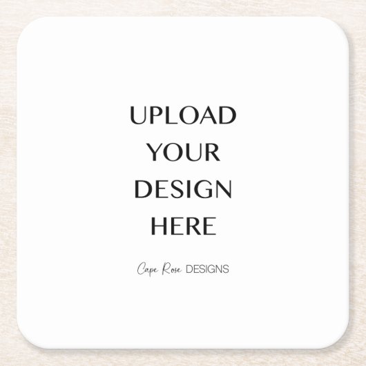 Upload uw eigen ontwerp kartonnen onderzetters (Voorkant)