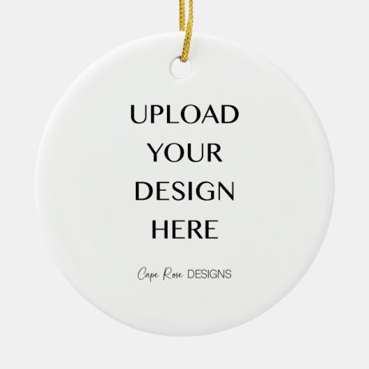 Upload uw eigen ontwerp keramisch ornament (Voorkant)
