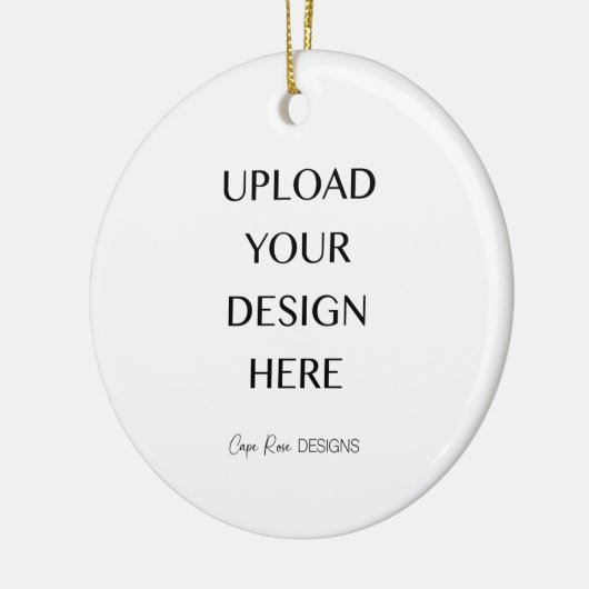 Upload uw eigen ontwerp keramisch ornament (Links)