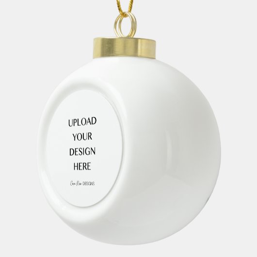 Upload uw eigen ontwerp keramische bal ornament (Rechts)
