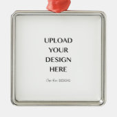 Upload uw eigen ontwerp metalen ornament (Voorkant)