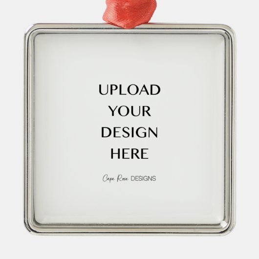 Upload uw eigen ontwerp metalen ornament (Voorkant)