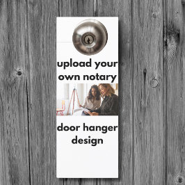 Upload uw eigen ontwerp notaris openbare marketing deurhanger