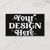 Upload uw eigen ontwerp op maat 2-zijdig visitekaartje (Voorkant)