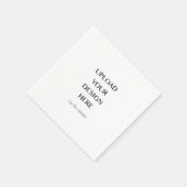 Upload uw eigen ontwerp servet (Hoek)