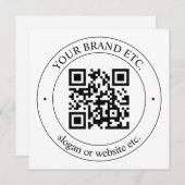 Upload uw eigen QR-code en tekst (Voorkant / Achterkant)