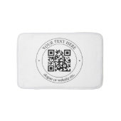 Upload uw eigen QR-code en  tekst Badmat (Voorkant)