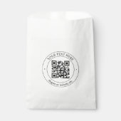 Upload uw eigen QR-code en  tekst Bedankzakje (Voorkant)