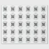 Upload uw eigen QR-code en tekst Cadeaupapier (Vlak)