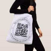 Upload uw eigen QR-code en tekst Crossbody Tas (Dichtbij)