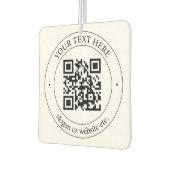 Upload uw eigen QR-code en  tekst Luchtverfrisser (Links)