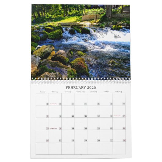 Upload uw familie Afbeelding herinneringen Aangepa Kalender (Feb 2026)