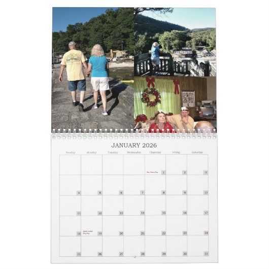 Upload uw familie Afbeelding herinneringen Aangepa Kalender (Jan 2026)