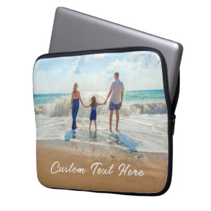 Upload uw familiefoto laptophoes met aangepaste te laptop sleeve
