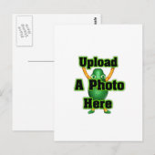 Upload uw foto aan de briefkaarten van de sjabloon (Voorkant / Achterkant)