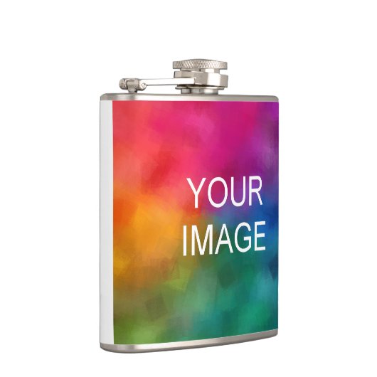 Upload uw foto Afbeelding of Logo hier Sjabloon Heupfles (Rechts)