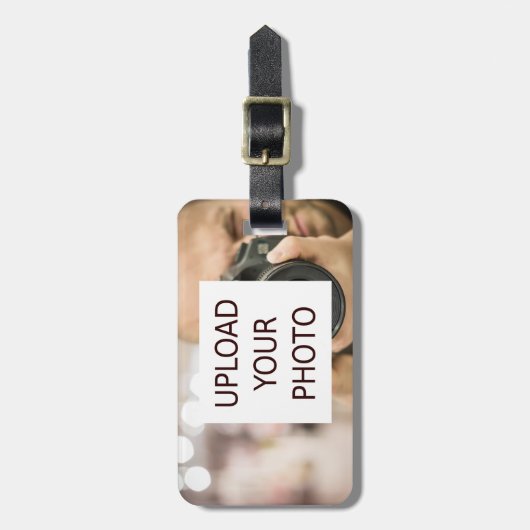 Upload uw foto bagagelabel (Voorkant verticaal)