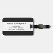 Upload uw foto bagagelabel (Achterkant horizontaal)