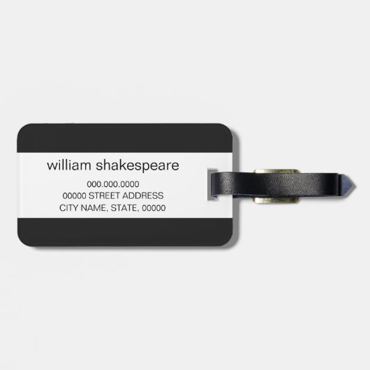 Upload uw foto bagagelabel (Achterkant horizontaal)