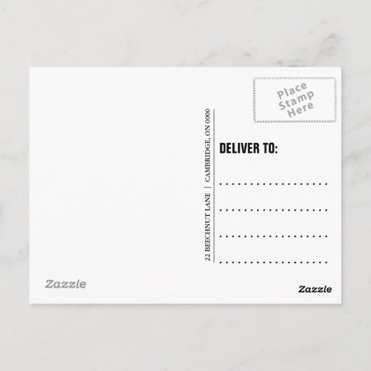 Upload uw foto briefkaart (Achterkant)