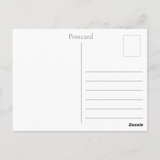 Upload uw foto-briefkaart briefkaart (Achterkant)