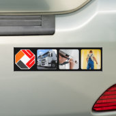 Upload uw foto bumpersticker (Op auto)