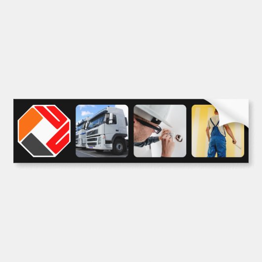 Upload uw foto bumpersticker (Voorkant)