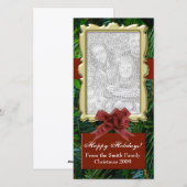 Upload uw foto, Designer Flat Holiday Cards Feestdagenkaart (Voorkant / Achterkant)