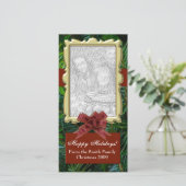 Upload uw foto, Designer Flat Holiday Cards Feestdagenkaart (Staand voorkant)