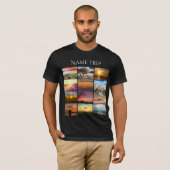 Upload uw foto- en naamreis t-shirt (Voorkant volledig)