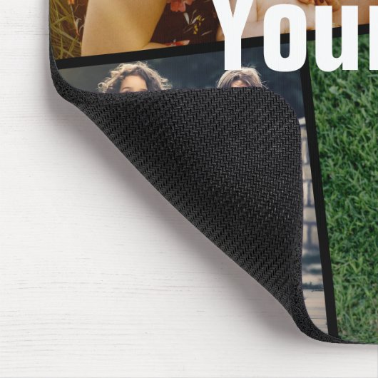 Upload uw foto en tekst muismat (Hoek)