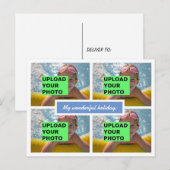 Upload uw foto feestdagenkaart (Voorkant / Achterkant)