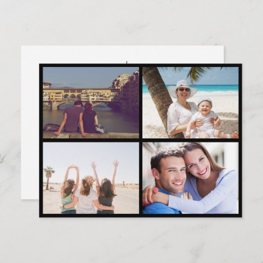 Upload uw foto feestdagenkaart (Voorkant / Achterkant)