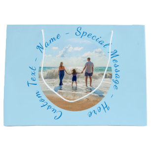 Upload Uw Foto Geschenkentas Gepersonaliseerde Tek Groot Cadeauzakje